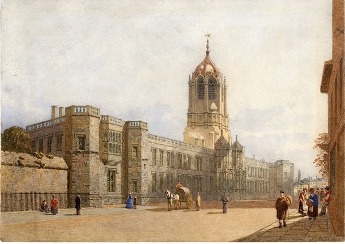 George Pyne - Tom Tower &amp; Christ Church College seen from St. Aldate’s, Oxford | MasterArt